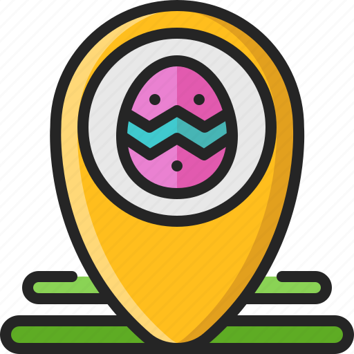 Location, pin, map, easter, egg, place icon - Download on Iconfinder