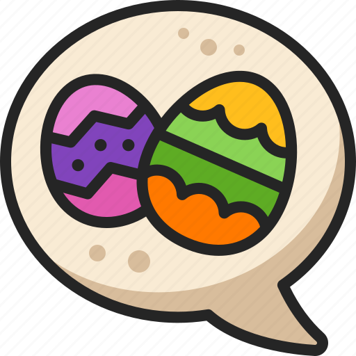 Talking, chat, speech, bubble, conversation, easter, festival icon - Download on Iconfinder