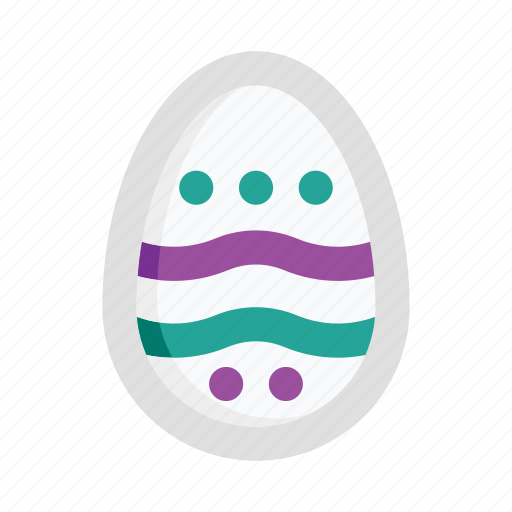 Easter, egg, pattern, decoration, holiday, celebration, wave icon - Download on Iconfinder
