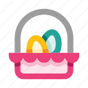 easter, basket, eggs, egg, decoration, holiday, celebration