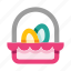 easter, basket, eggs, egg, decoration, holiday, celebration 