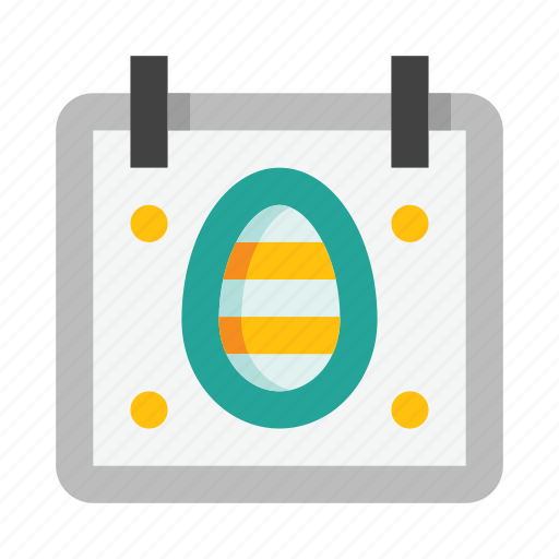 Easter, calendar, event, date, egg, decoration, holiday icon - Download on Iconfinder