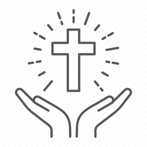 Pray, praying, hand, hands, hold, religion, cross icon - Download on Iconfinder