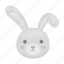 attribute, easter, head, holiday, rabbit 