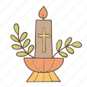 easter, candle, church, christian, decoration
