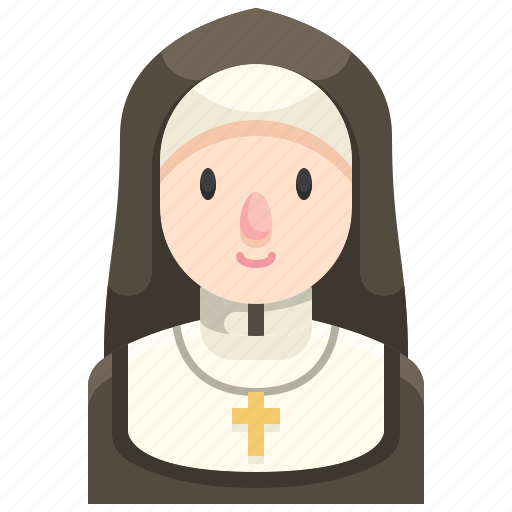 Catholic, christian, job, nun, occupation, religious, woman icon - Download on Iconfinder