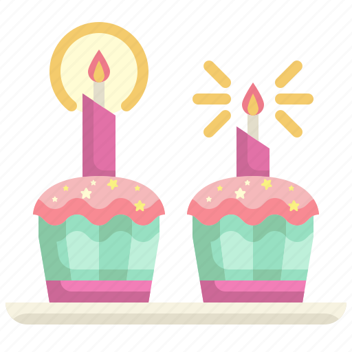 Baked, bakery, birthday, cupcake, dessert, muffin, sweet icon - Download on Iconfinder