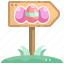 directional, easter, panel, road, sign, signaling