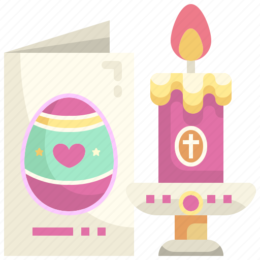 Candle, card, easter, events, greeting, happy, season icon - Download on Iconfinder