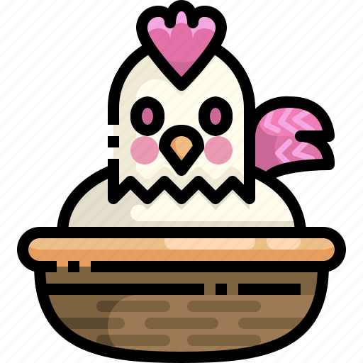 Animals, bucket, chick, chicken, easter, egg, season icon - Download on Iconfinder