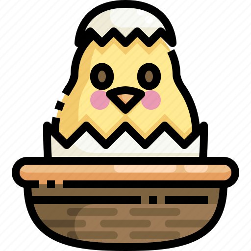 Animals, bucket, chick, chicken, easter, egg, season icon - Download on Iconfinder