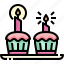 baked, bakery, birthday, cupcake, dessert, muffin, sweet 