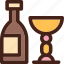 alcohol, bottle, cahors wine, chalice, wine 
