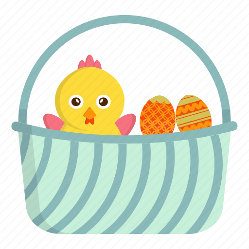 Basket, chicken, cristian, easter, eggs, religion, religious icon - Download on Iconfinder