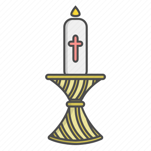 Building, candle, church, cristian, easter, religion, religious icon - Download on Iconfinder