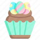 cupcake, birthday, and, party, food, restaurant, baked, easter, egg
