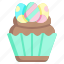 cupcake, birthday, and, party, food, restaurant, baked, easter, egg 