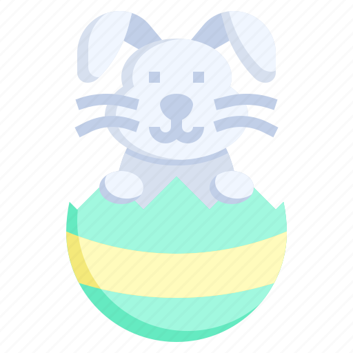Easter, bunny, rabbit, egg, shell, mammal, wildlife icon - Download on Iconfinder