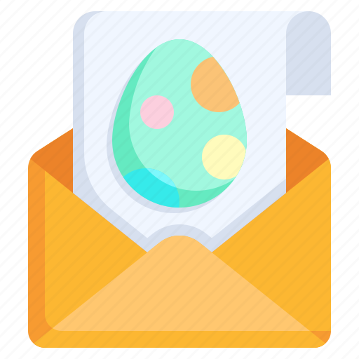 Greeting, card, easter, message, letter, egg icon - Download on Iconfinder