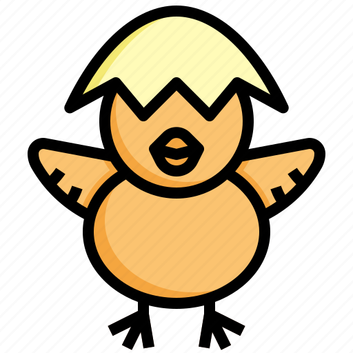 Chick, egg, hatch, chicken, season icon - Download on Iconfinder
