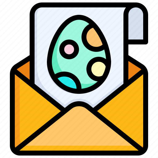 Greeting, card, easter, message, letter, egg icon - Download on Iconfinder