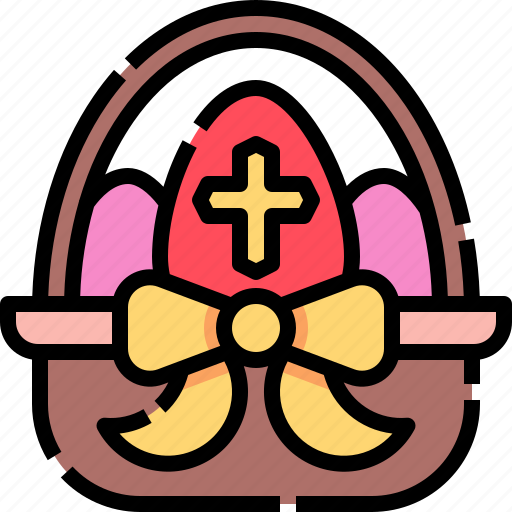 Basket, egg, paint, easter, painting icon - Download on Iconfinder
