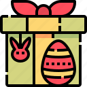 gift, box, present, easter, egg, package