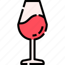red, wine, glass, drink, alcohol, beverage
