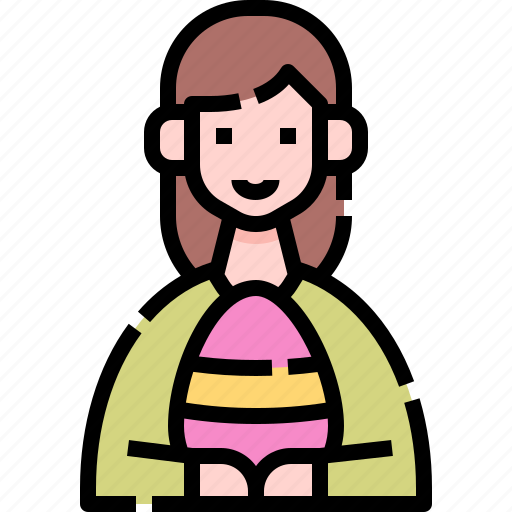 Woman, girl, avatar, easter, egg, people icon - Download on Iconfinder