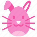 easter, bunny, egg, paint, rabbit, decoration