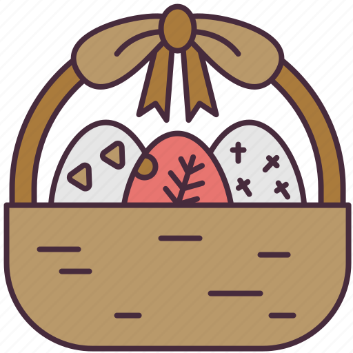 Easter, eggs, basket, birthday, cultures, decoration, food icon - Download on Iconfinder