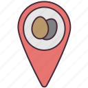 map, pin, location, easter, maps, cultures, egg, point