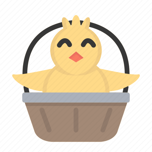Animal, basket, chick, cute, easter, easter day icon - Download on Iconfinder