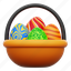 basket, easter, easter egg, spring, celebration 