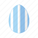 blue, design, easter, egg, stripes, vertical, white 