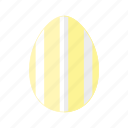 design, easter, egg, stripes, vertical, white, yellow