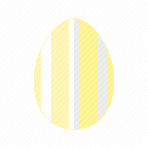 Design, easter, egg, stripes, vertical, white, yellow icon - Download on Iconfinder