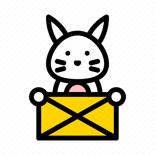 Bunny, easter, letter, mail, rabbit icon - Download on Iconfinder