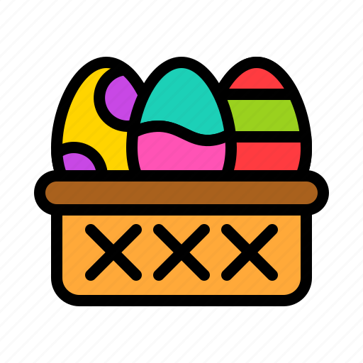 Basket, easter, egg, food icon - Download on Iconfinder