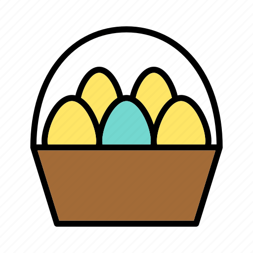 Basket, breakfast, easter, eggs icon - Download on Iconfinder