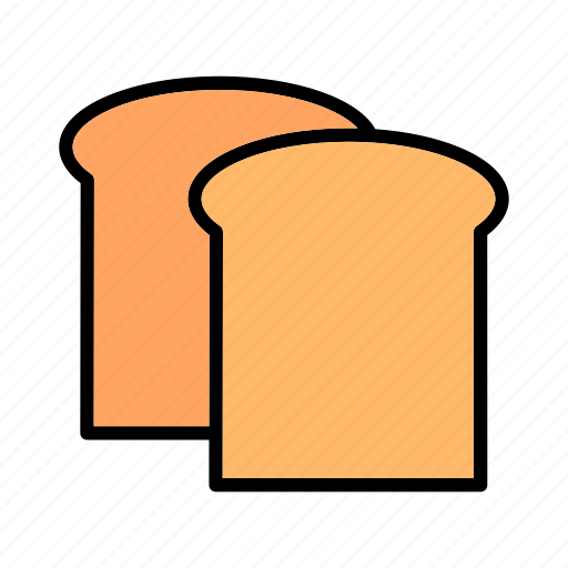 Baked, bakery, bread, food, slice icon - Download on Iconfinder