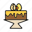 birthday, cake, celebration, chocolate 