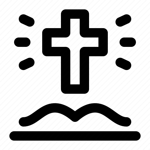 Bible, cross, easter, religion, holy, crucifix icon - Download on Iconfinder