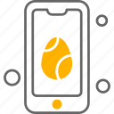 mobile, phone, smartphone, egg