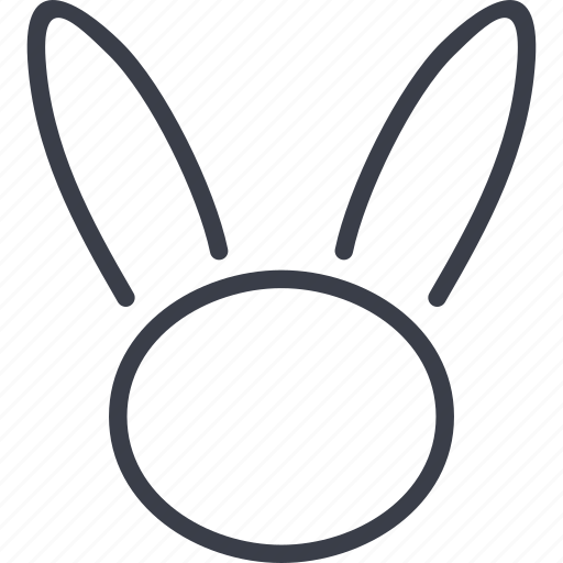 Bunny Face Outline Png / Scary Rabbit Drawing Free Svg - Bunny coloring