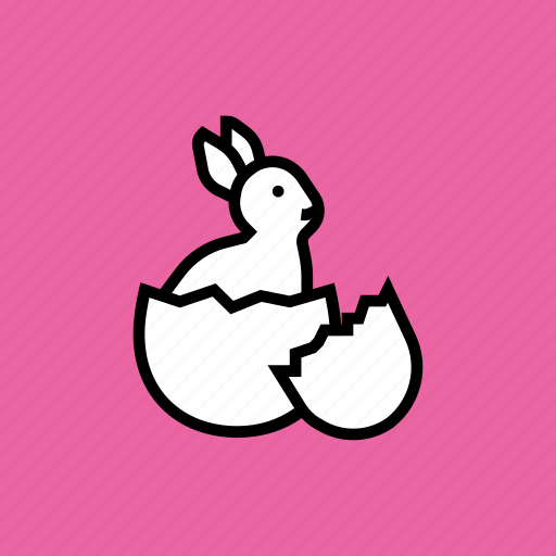 Bunny, cute, easter, egg, hatch, rabbit icon - Download on Iconfinder