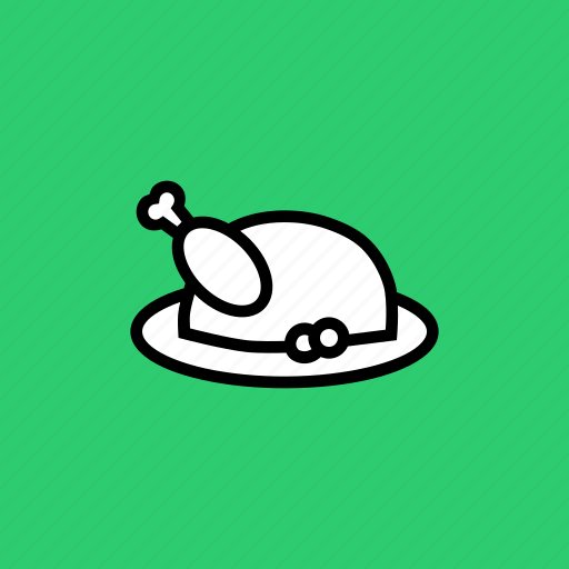 Chicken, lunch, meal, meat, turkey, dinner, hygge icon - Download on Iconfinder