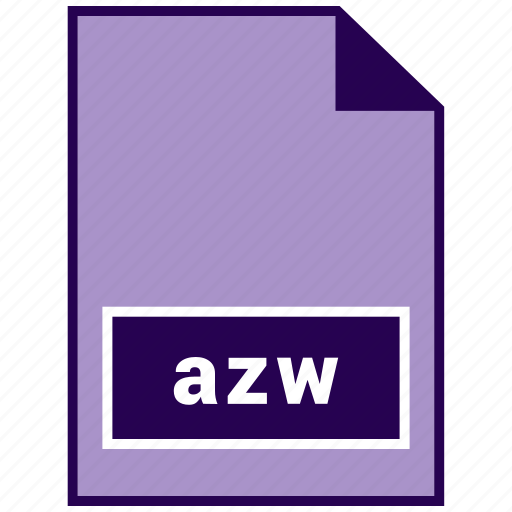 Azw, ebook file format, file format icon - Download on Iconfinder