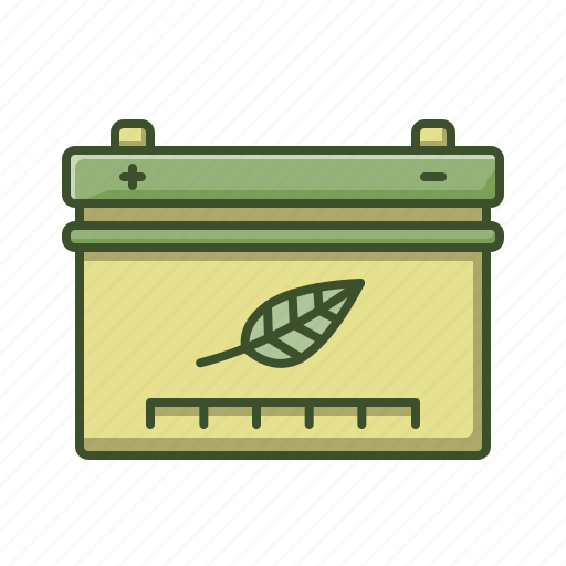 Battery, eco, energy, green, leaf, power icon - Download on Iconfinder