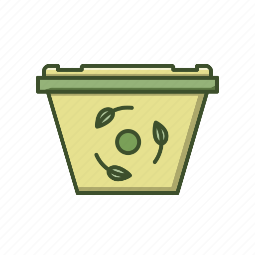 Bin, box, eco, green, leaves, recycle icon - Download on Iconfinder